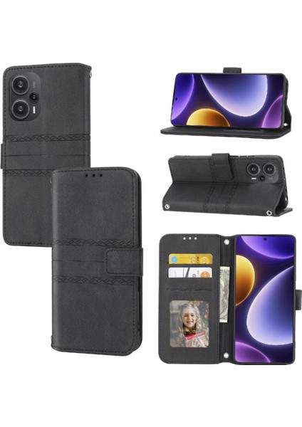 Xiaomi Redmi Not 12 Turbo Için Flip Case Pu Deri Darbeye Koruyucu (Yurt Dışından)