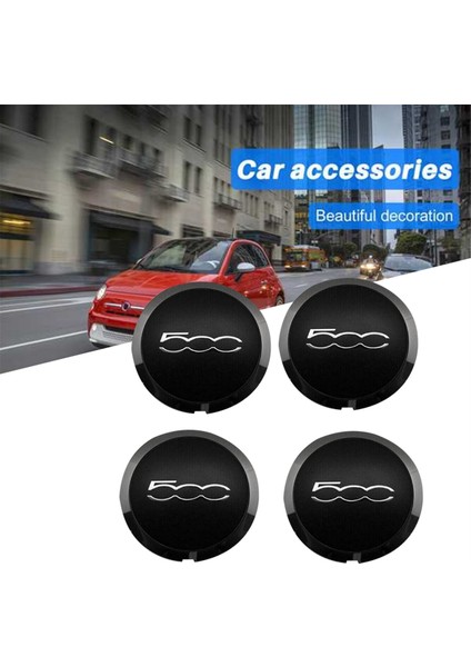 Fiat 500 Tekerlekler Için 4 Adet 133MM Jant Kapağı Merkezi Hub Caps 68078419AC 68078421AC Toz Kapağı 51884863 Siyah (Yurt Dışından) indirimleri