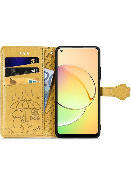 Realme 10 Flip Kapak Kılıf Için Kılıf Kısa Kayış Karikatür Hayvanlar (Yurt Dışından) fırsatları