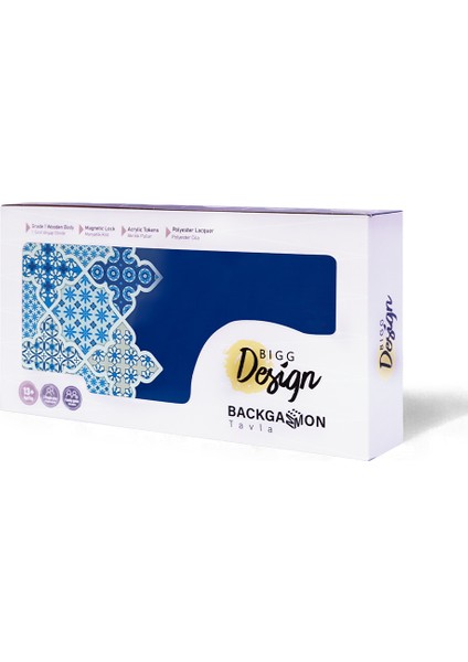 Blue Tile Tavla, Çizilmez Zeminli, Mıknatıslı Mdf Kasa, 2 Kat Vernik Cilalı indirimleri