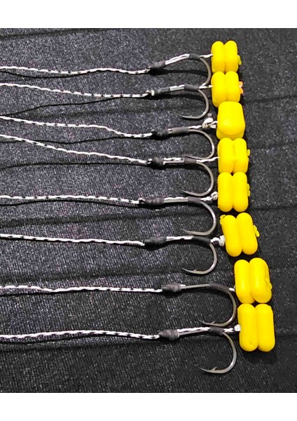 15 Takım(Çift Mısır Sarı) Renkler Sazan Yemleme (Tekne ve Botu)(Rig ve Boli) Yüzen Model 15 Adet fiyatları