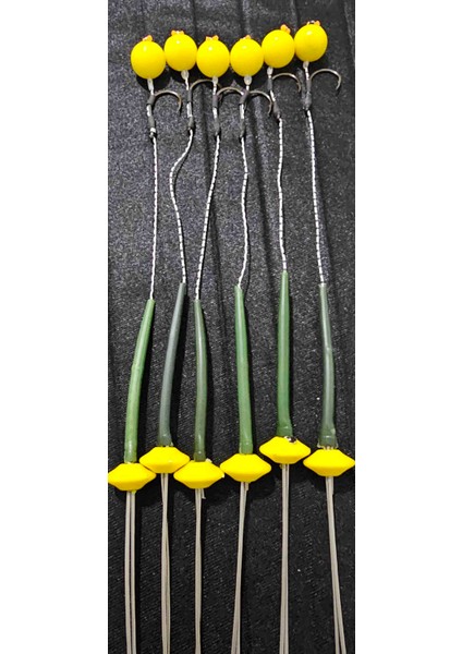 15 Takım(Sarı Pup) Renkler Sazan Yemleme (Tekne ve Botu)(Rig ve Boli) Yüzen Model 15 Adet fırsatları
