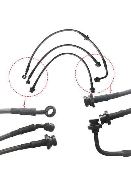 Uzatın Uzatılmış Fren Hortumu 2-3 Inç Offroad Süspansiyon Kaldırma Kitleri Fren Hatları 2007-2017 Suzuki Jimny JB23 JB43 (Yurt Dışından) fiyatları