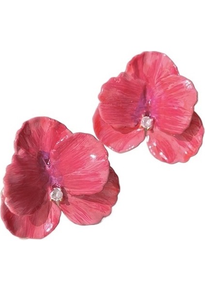 Sanatsal 925 Gümüş Iğne Kaplamalı 14K Üç Boyutlu Yaprak Küpeler, Zarif Küpeler (Yurt Dışından)