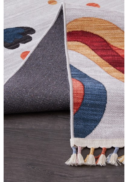 Lavin Yıkanabilir Punch Kırlent ile Uyumlu Salon Mutfak Balkon Dokuma Tabanlı Kilim modelleri