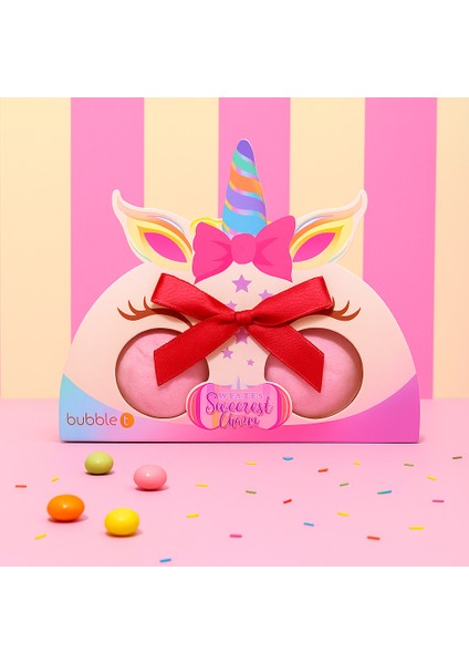 Sweetea Shop Unicorn Temalı Banyo Topu Hediye Seti 2 X 180gr