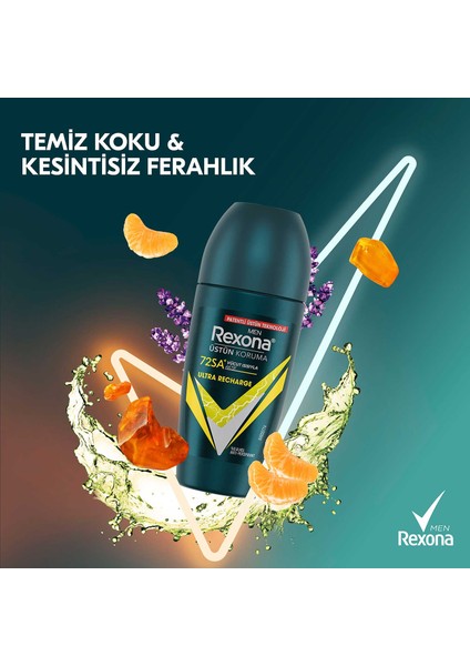 Men Üstün Koruma Erkek Roll On Deodorant Ultra Recharge 50 ml X2 fırsatları