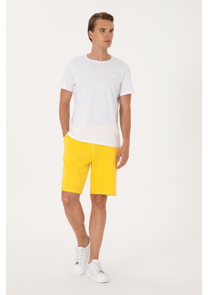Erkek Koyu Sarı Şort (Örme) 50298037-VR094