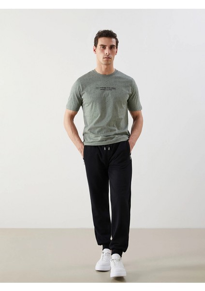 Lcwaıkıkı Classic Siyah Rahat Kalıp Erkek Jogger Eşofman Altı