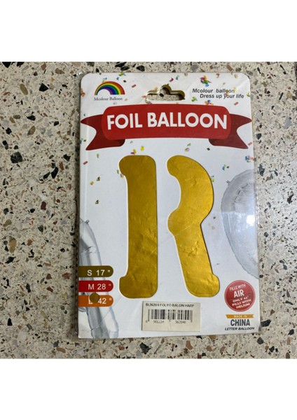 R - Gold Helyum Balon