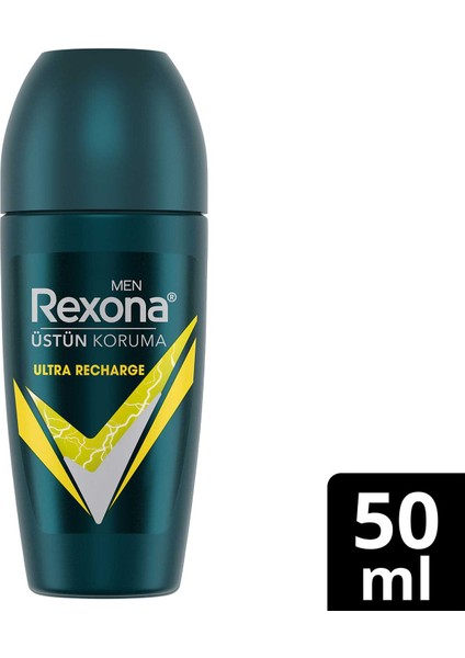 Men Üstün Koruma Erkek Roll On Deodorant Ultra Recharge 50 ml