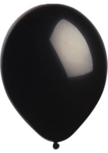 10inç Pastel Siyah Balon