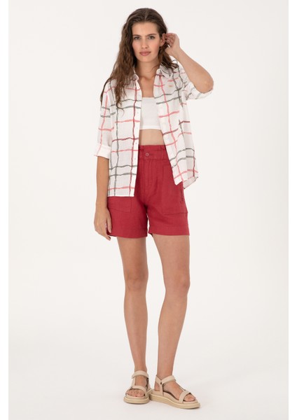 Kadın Vişne Şort / Bermuda 50300655-VR223 modelleri