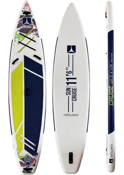 Pro Sup Şişme Sörf Tahtası Stand Up Paddle Board 76*351*15 cm Yeşil Yarış Board fırsatları