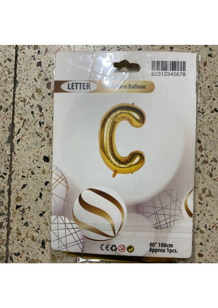 C - Gold Helyum Balon
