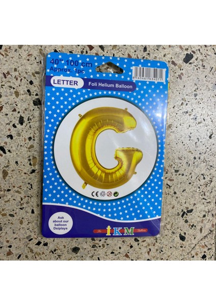 G - Gold Helyum Balon