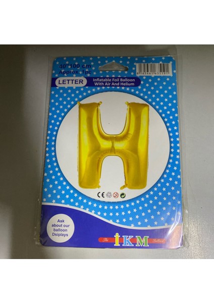 H - Gold Helyum Balon