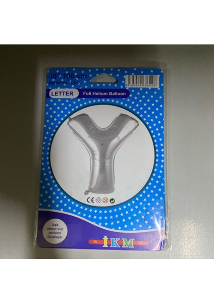 Y - Gümüş Helyum Balon