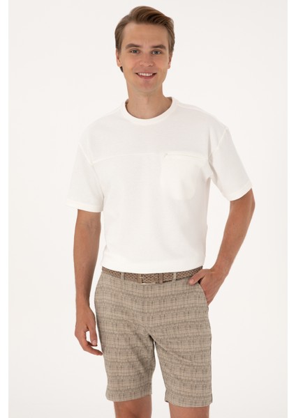 Erkek Krem Tişört 50300125-VR071