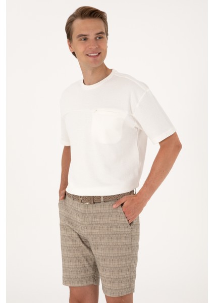 Erkek Krem Tişört 50300125-VR071 modelleri