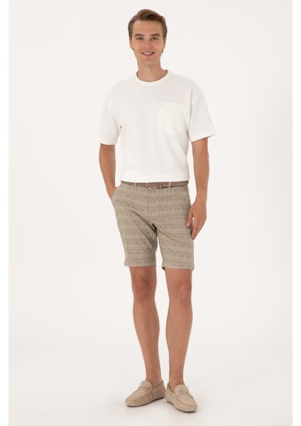 Erkek Krem Tişört 50300125-VR071 fırsatları