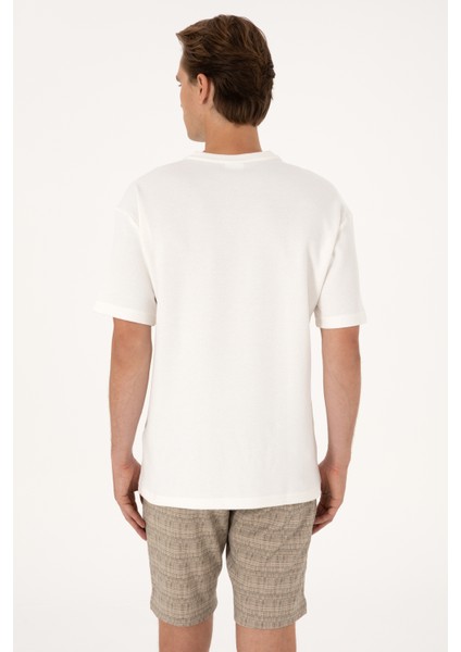 Erkek Krem Tişört 50300125-VR071 indirimleri