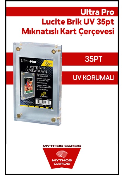 Ultra Pro - Lucite Brik Uv 35PT Mıknatıslı Kart Çerçevesi