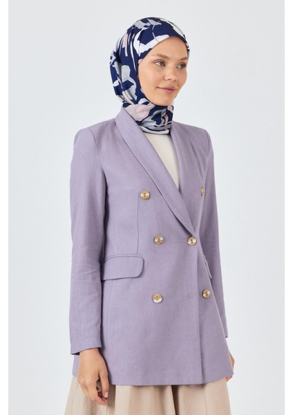 Laci Yaprak Desenli Eşarp 3004