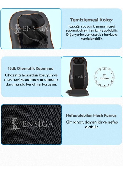 Servikal Bel Boyun ve Sırt Masaj Sandalye Minderi Yastık Araba Minder Masaj Aleti modelleri