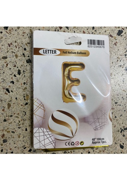 E - Gold Helyum Balon