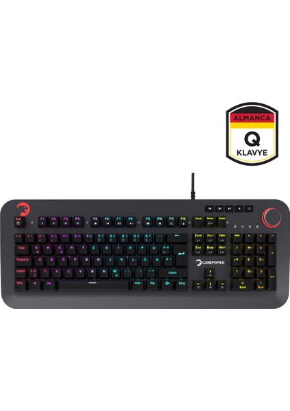 Starscream 60M Rgb Mavi Switch 60 Milyon Almanca Q USB Suya Dayanıklı Optik Mekanik Gaming Klavye