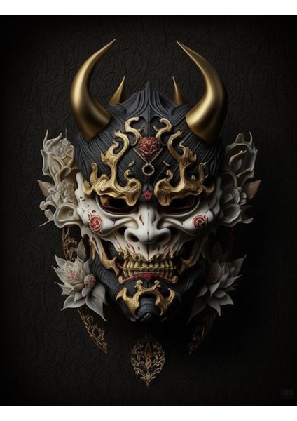 Şeytan Yüzü Slüeti Kanvas Tablo Canvas Ev Duvar Dekarasyon Duvar Süsü Ölçü Seçmeyi Unutmyaınız fiyatları