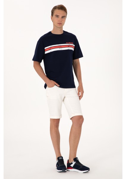 Erkek Lacivert Tişört Kolsuz Rahat Kesim Günlük Tarzda %100 Pamuk fırsatları