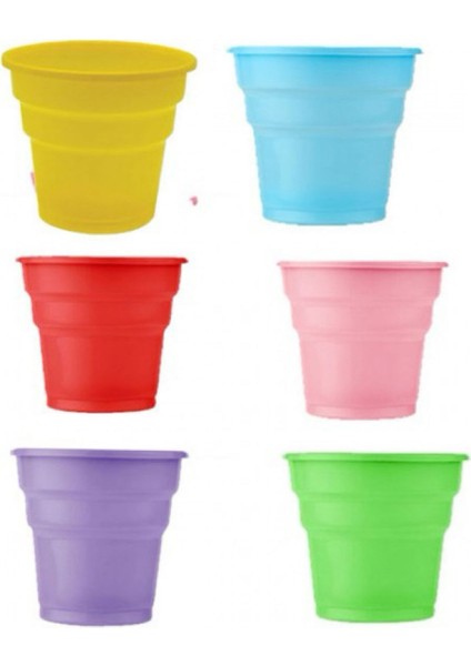Renkli Plastik Bardak (25'li)