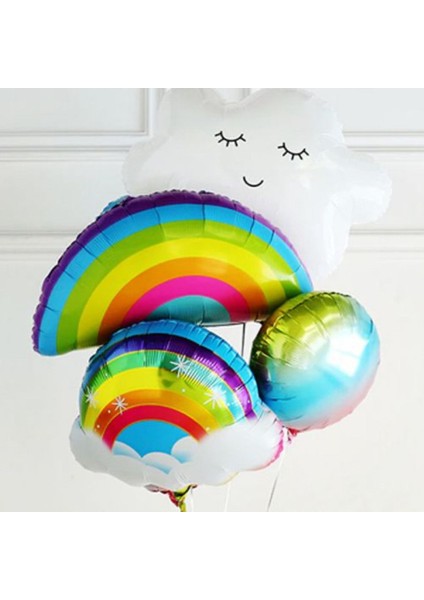 Ikm 91X31CM Gökkuşağı Helyum Balon