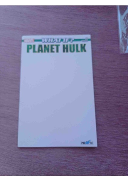- What If? Planet Hulk 2021 Yili 1,basim 44 Sayfa Turkce Yeni Kondisyonda