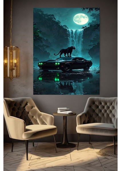 Siyah Güç Sanatsal Kanvas Tablo Ev Duvar Salon Ofis Dükkan Hediyelik Dekarasyon Süsü