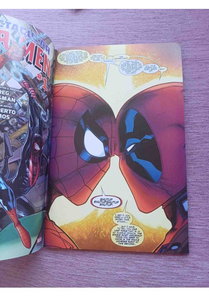 Örümcek Adam Deadpool #1 Joe Kelly Ed Mcguınness 2016 Nm Takım Çalışması Marvel Comics Ingilizce Usa 84 Sayfa Cok Temiz Kondisyonda
