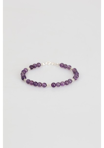 Sertifikalı Ametist Doğal Taş Gümüş Kapama Tasarım Bileklik fiyatları