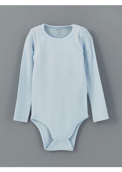 Lcw Baby Turuncu Bisiklet Yaka Erkek Bebek Çıtçıtlı Bodysuit 3'lü modelleri