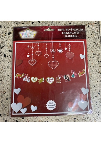 Seni Seviyorum Dekoratif Banner