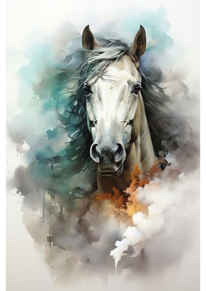 Özel Çizim At Duvar Dekarasyon Duvar Süsü Kanvas Tablo Canvas Ölçü Seçmeyi Unutmayınız :) fiyatları
