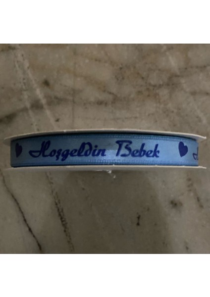 1cm (Erkek) Hoşgeldin Bebek Baskılı Kurdele