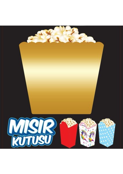 Düz Renk Mısır Kutusu (8’li)