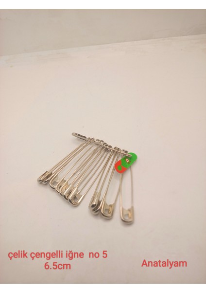 Çengelli Iğne Çelik No5 12 Adet Anatalyan