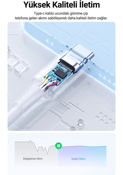 Power Delivery Destekli Type-C Şarj Kablosu modelleri