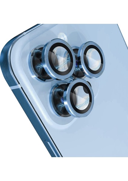 iPhone 13 Pro / 13 Pro Max Kamera Lens Koruyucu ''Safir Cam & Kolay Kurulum'' (Mavi) fiyatları