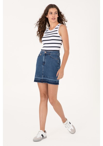 Kadın Mavi Etek (Jean) 50300136-DN0022 modelleri