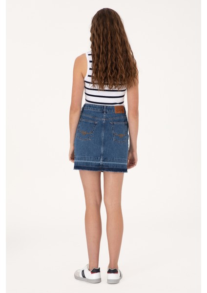Kadın Mavi Etek (Jean) 50300136-DN0022 fırsatları