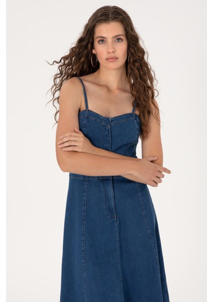 Kadın Mavi Elbise (Jean) 50305565-DN0022 fiyatları